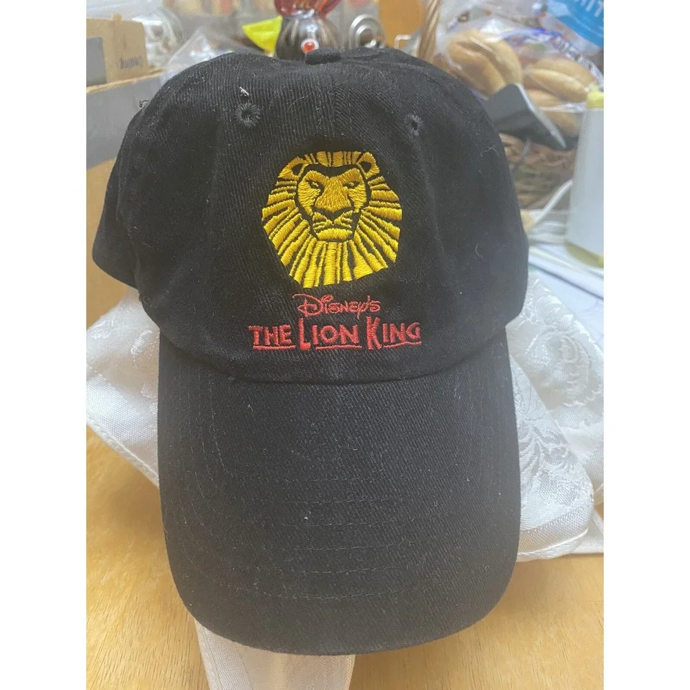 Disney The Lion King Broadway Musical VIP Baseball Cap Hat Black Gold Red Logo